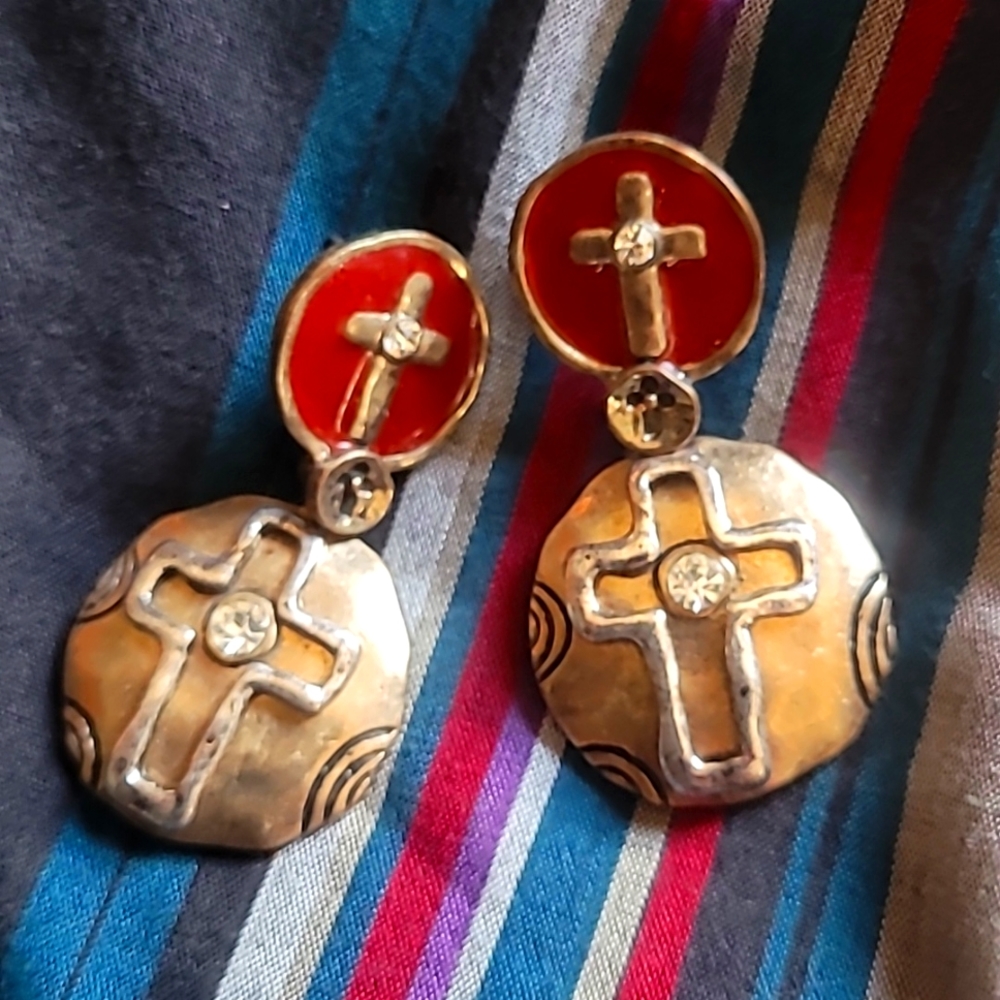 Western copper earrings